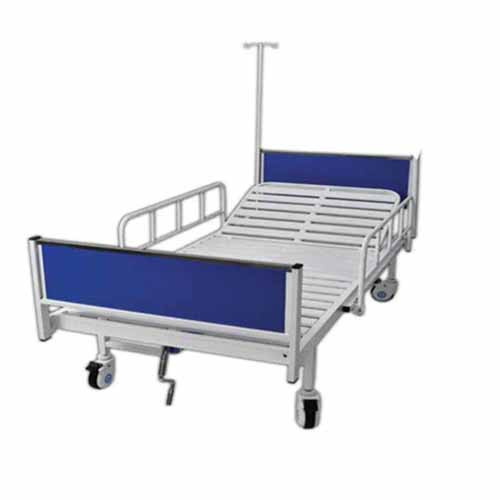 Lit d’hopital relève buste avec barrières de sécurité – LH12