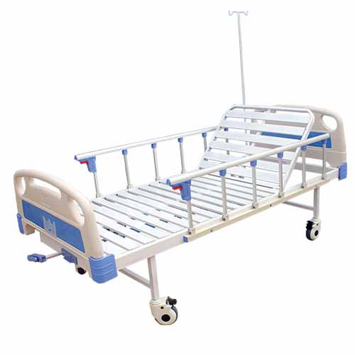 Lit d’hopital relève buste avec barrières de sécurité en ABS – LH13